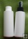 Cosmetic bottle, white with ribbed cap, 4 oz. Cosmetic bottle, white with ribbed cap, 4 oz.
